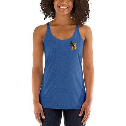 Camiseta sin mangas con espalda cruzada para mujer - Logotipo en el bolsillo