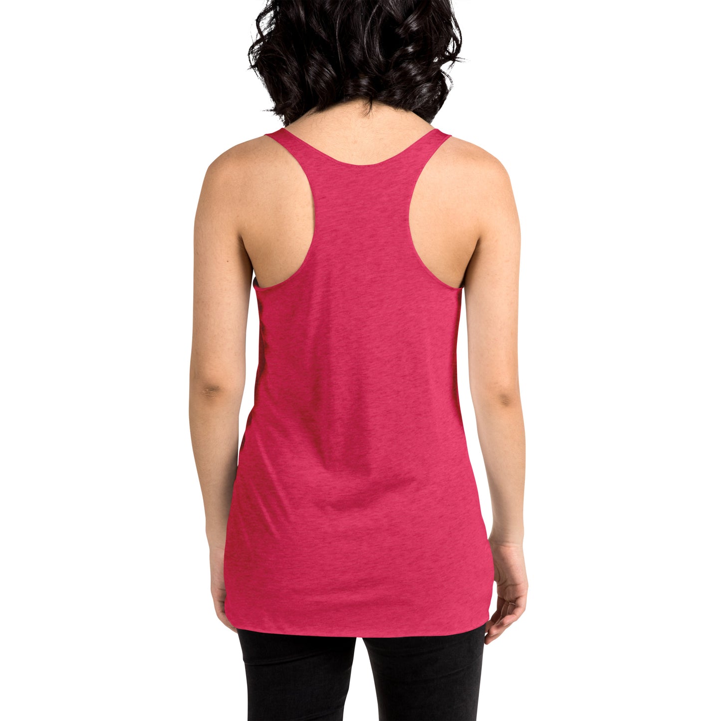 Camiseta sin mangas con espalda cruzada para mujer, parte delantera grande