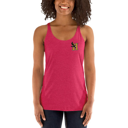 Camiseta sin mangas con espalda cruzada para mujer - Logotipo en el bolsillo
