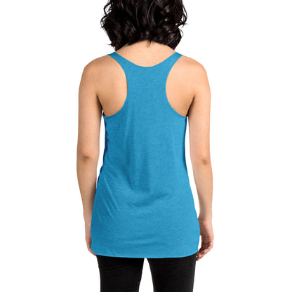 Camiseta sin mangas con espalda cruzada para mujer, parte delantera grande